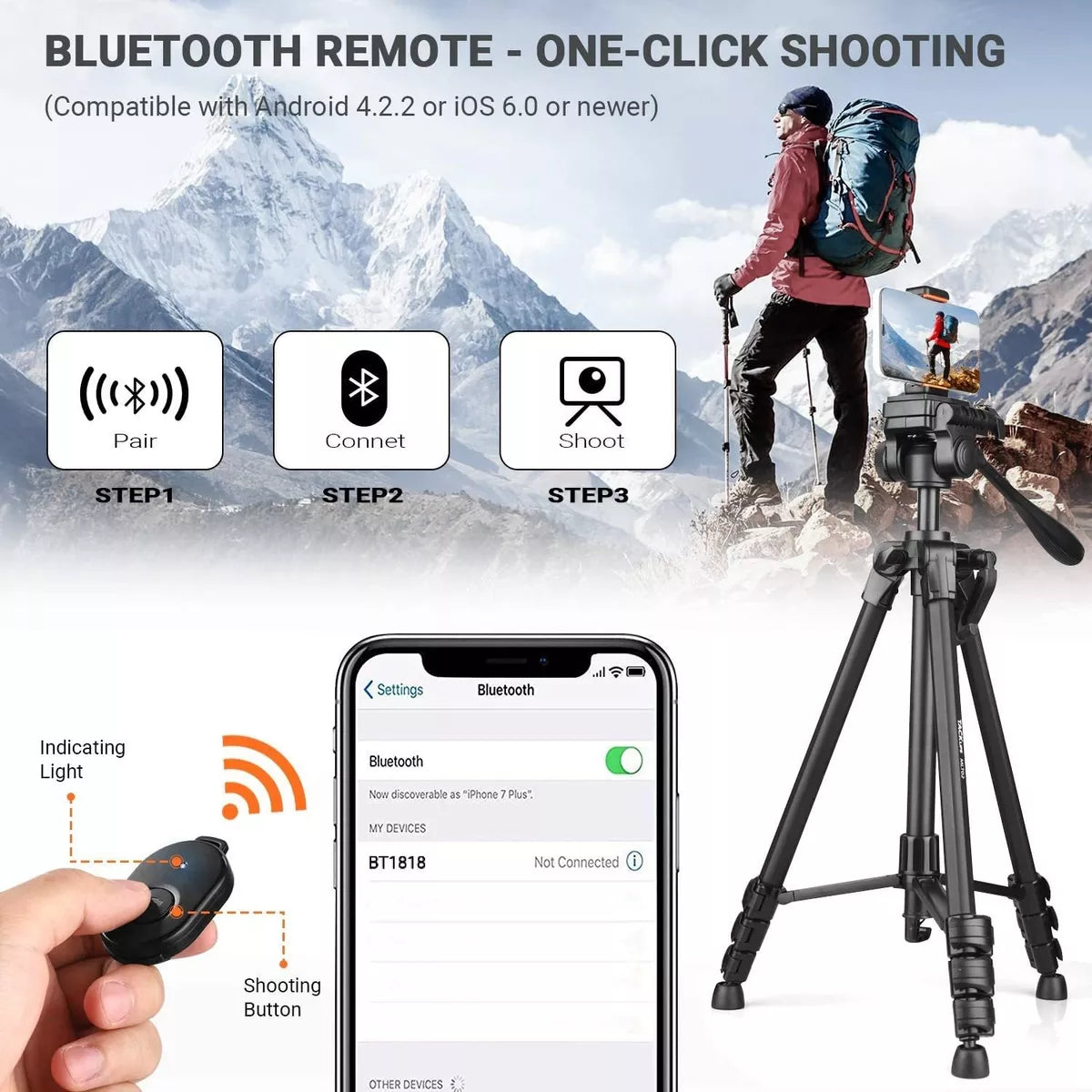 TackLife Tripode De Camara / Celular Tacklife | + Control Bt