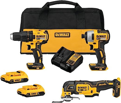 DEWALT Kit combinado de 3 herramientas inalámbrico sin escobillas (DCK379D2)