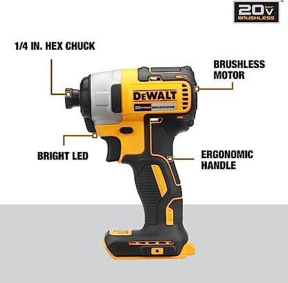 DEWALT Kit combinado de 3 herramientas inalámbrico sin escobillas (DCK379D2)