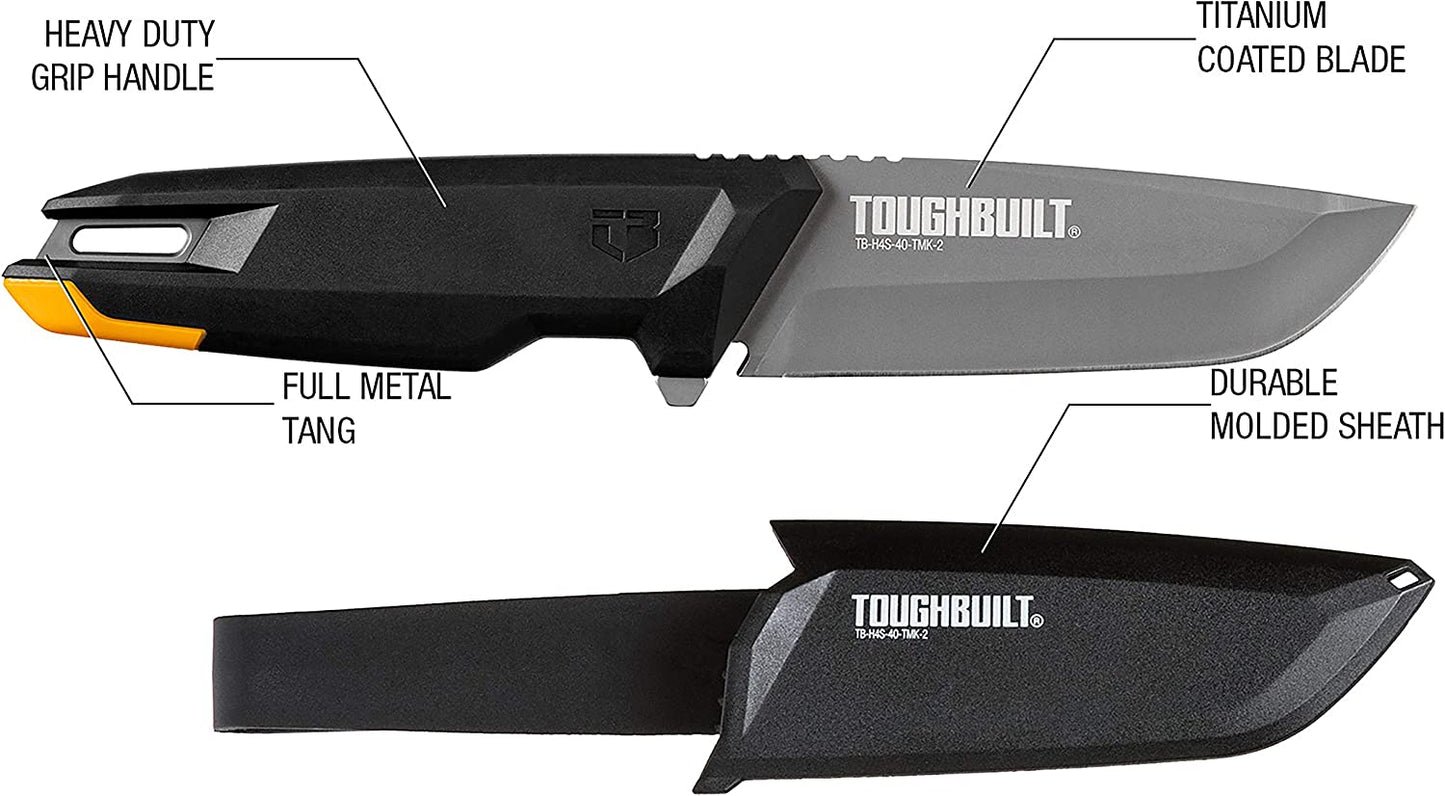 ToughBuilt Cuchillo + funda TB-H4S-40-TMK-2