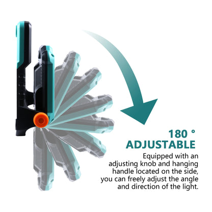 Luz de trabajo 2000 lumenes compatible con baterías Makita, Milwaukee y DeWalt