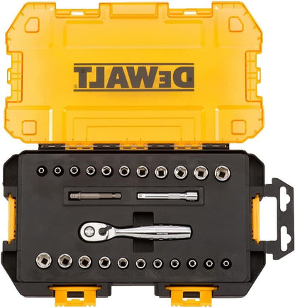 DEWALT Juego de llaves SAE/métrico 1/4 pulgada de 25 piezas (DWMT73805)