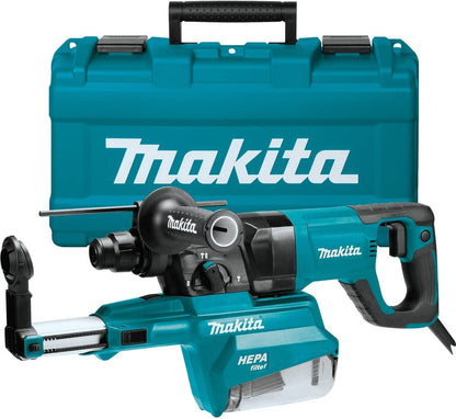 Makita HR2661 Martillo giratorio AVT de 1 pulgada con extractor de polvo Hepa