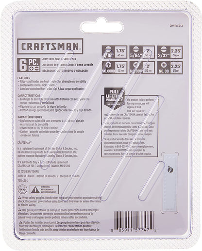 Craftsman Destornillador Joyero 6pc CMHT65043