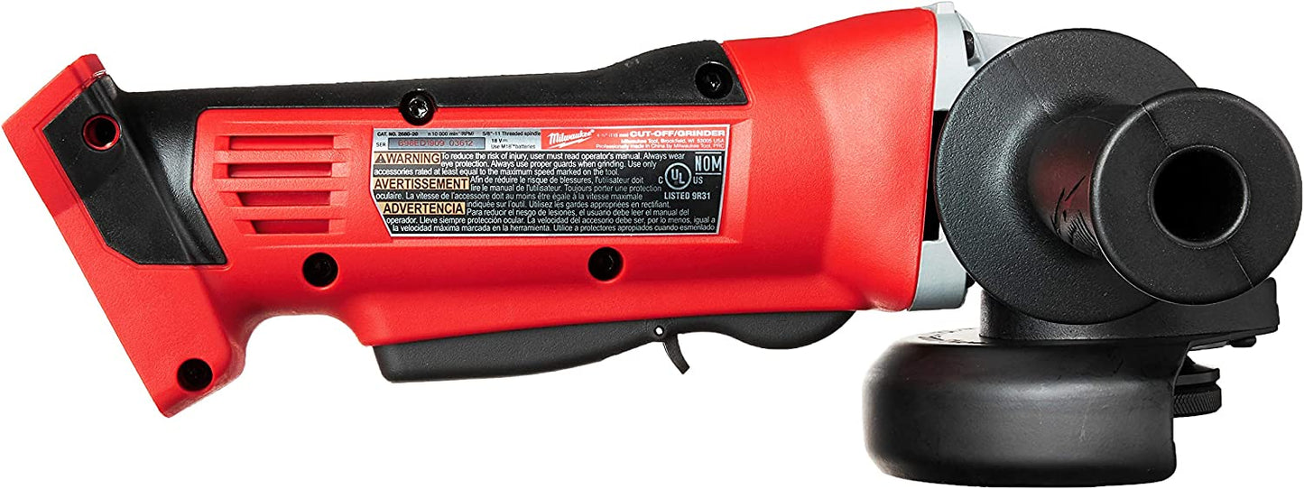 Milwaukee M18 Esmeril 4.5in (solo herramienta)