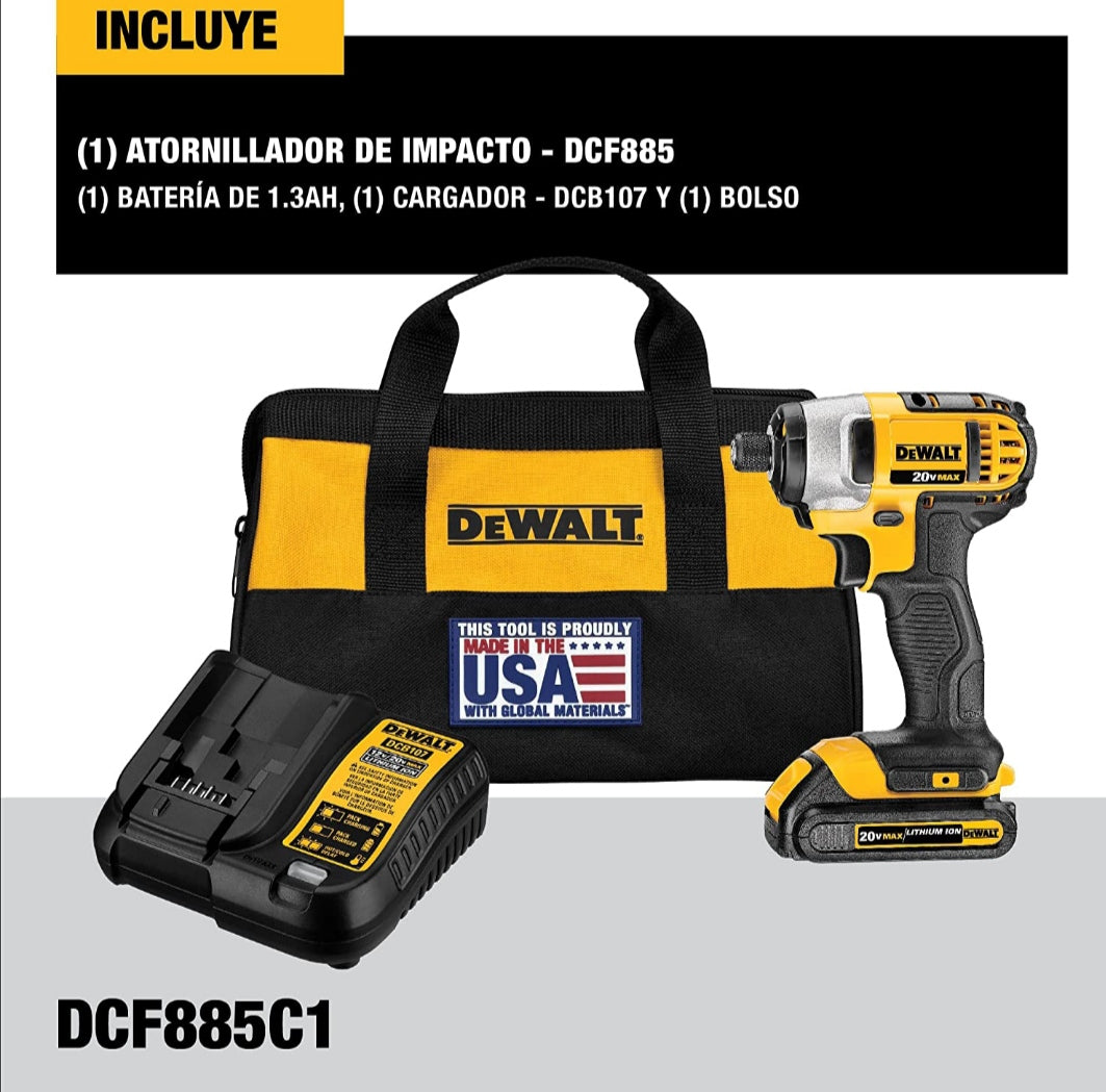 Dewalt Llave de  Impacto 1/4" Brushless (DCF885C1)