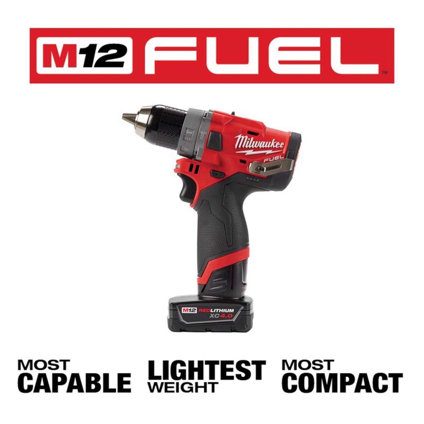 Kit Milwaukee Fuel M12 Taladro rotomartillo e Impacto