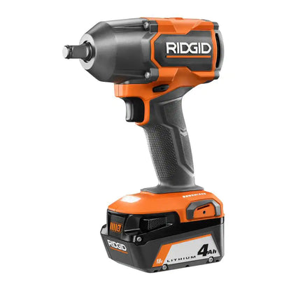 RIDGID 18V Llave de Impacto 1/2in Sin Escobillas con Batería 4ah y cargador